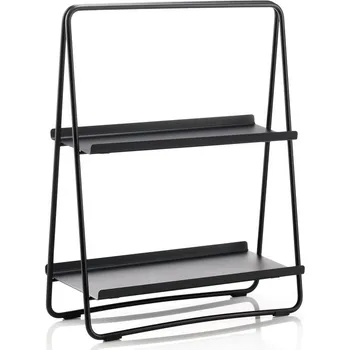 regál Černý kovový regál 43x58 cm A-Table – Zone ID_1512138