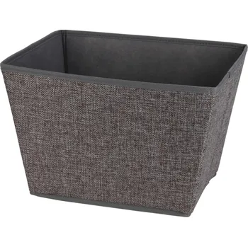 Úložný box Úložný box 39x30x24 cm, tmavě šedý textil