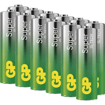 Článková baterie Alkalické baterie GP Super AA (LR06) 12 ks