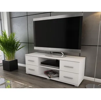 Televizní stolek TV stolek Oskar TV, bílý, 120 cm