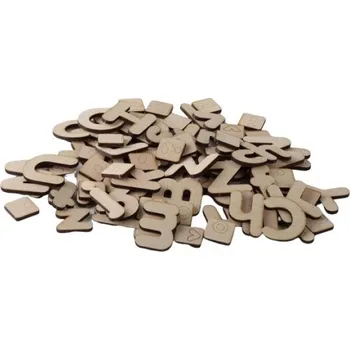 Dřevěná hračka Didaktická hračka T-Wood Doplňková sada k Hracím stěnám - Abeceda MIX 5 cm