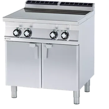 Sporák Sporák sklokeramický elektrický 4x plotýnka s otevřenou podestavby 400 V | RM - PCC-78ET