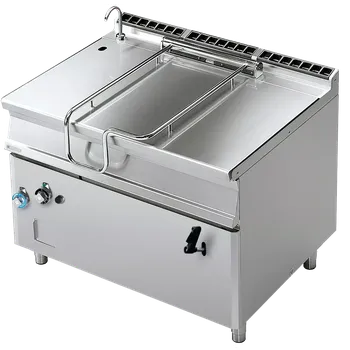 Pánev Pánev sklopná manuální plynová 120 l nerezové dno | RM - BR120-912G/N