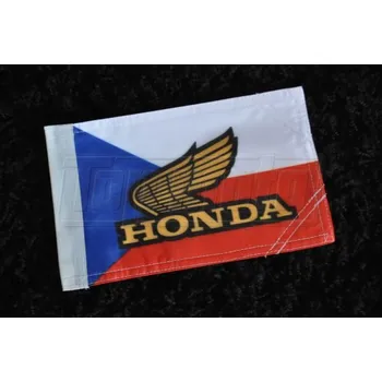Vlajka Moto česká vlaječka HONDA OLD velká