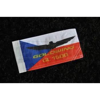 Vlajka Moto česká vlaječka GOLDWING GL 1500 malá