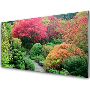 Obraz Obraz na skle Zahrada Květina Strom Příroda 125x50 cm 4 Přívěsky