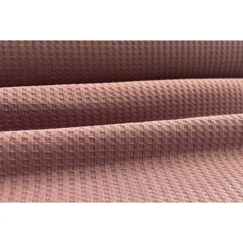 Úplet vaflový růžová metráž