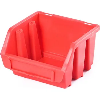 Dílenský stůl Plastový zásobník Ergobox 1 - barva červená