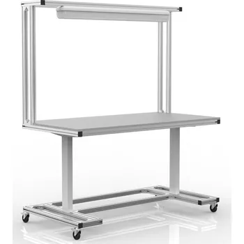 Dílenský stůl Elektricky výškově stavitelný stůl z hliníkových profilů 1600 x 800