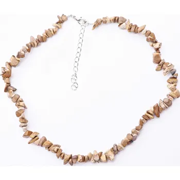 Náhrdelník Magieprirody.cz Náhrdelník Jaspis obrázkový tromlovaný #134 - z přírodních kamenů