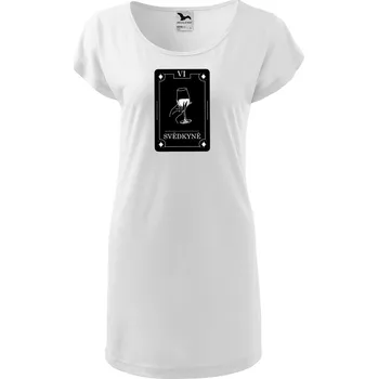 Dámské tričko DOBRÝ TRIKO Dámské tričko/šaty Svědkyně tarot Velikost: M, Barva: Bílá