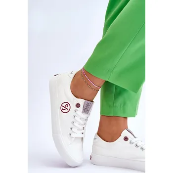 Dámské tenisky Dámské Cross Jeans Fabric Sneakers LL2R4043 Barva: Bílá, Velikost: 38