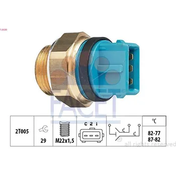 Auto-moto Teplotní spínač, větrák chladiče FACET 7.5630