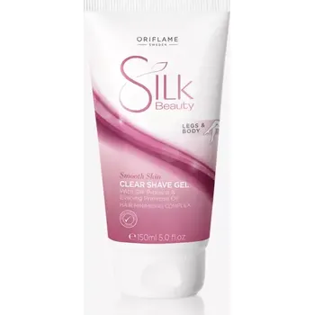 Kosmetika pro formování těla Oriflame Silk Beauty průsvitný gel na holení 150 ml
