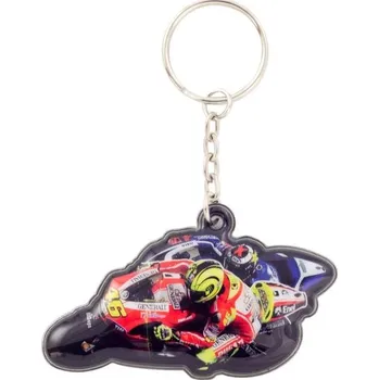 MotoGP klíčenka Rossi #46 "Knee Down" / Ducati Team, poslední kus!