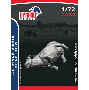 Plastikový model Dynamo models 1/72 Animal Serie – Dead Cow