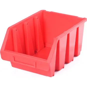 Dílenský stůl Plastový zásobník Ergobox 3 - barva červená