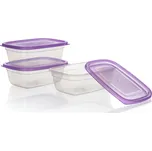 Sada dóz na potraviny (3 ks) Accasa 1,25 l, fialová