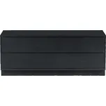 Černý modulární TV stolek z borovicového dřeva 100x40 cm Finca – WOOOD ID_1575540