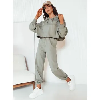 Dámská tepláková souprava komplet BISTAN AY1013 Barva: Olivová, Velikost: S