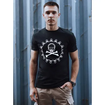 Pánské tričko Tshirt Pánské tričko s potiskem RX5580 Barva: Černá, Velikost: M