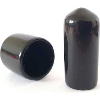 Příslušenství pro plot Krytka pružná kruhová 9x25 mm, PVC, černá