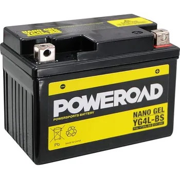 Motobaterie Poweroad baterie Gel YG4L-BS/12V-4AH