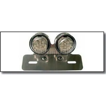 Osvětlení pro motocykl Moto světlo zadní LED dvojité, kulaté s držákem