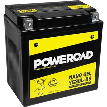 Motobaterie Poweroad baterie Gel YG30L-BS/12V-30AH