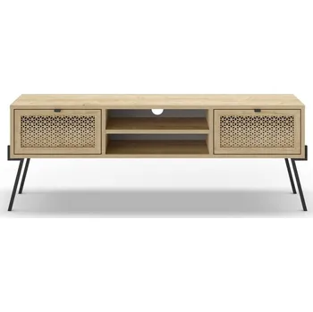 Televizní stolek TV stolek v dekoru dubu v přírodní barvě 140x51 cm Ecrin – Marckeric ID_1597826