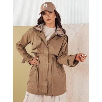 Dámská parka Dámská bunda parka MOZA tmavě béžová