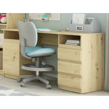 Psací stůl Psací stůl se 3 zásuvkami Carlos, dub artisan