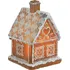 Vánoční světelná dekorace Clayre & Eef 6PR3974 dekorativní perníková chaloupka s LED osvětlením