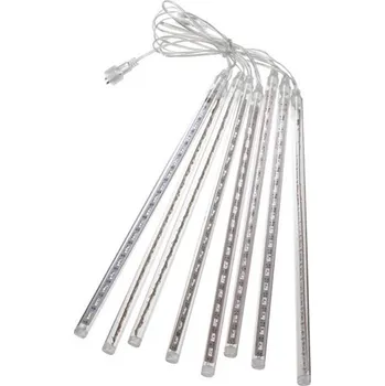 Vánoční světelná dekorace Padající sníh světelné rampouchy 148 LED 8 ks studená bílá