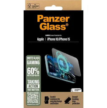 Ochranné sklo PanzerGlass Gaming Apple iPhone 16/15 s instalačním rámečkem