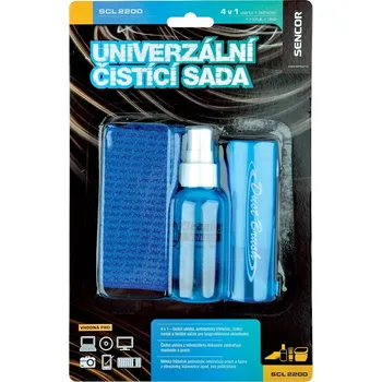 Čistící sada Čisticí sada pro obrazovky, displeje, telefony a těla fotoaparátů 3v1 (set kapaliny, čistící utěrky, čistícího štětce )