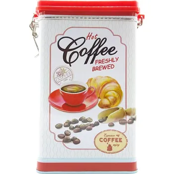 Dóza na potraviny Plechová dóza Kávová zrna, 500 g