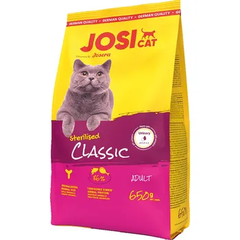 Krmivo pro kočku 650kg JosiCat Sterilised Classic s lososem