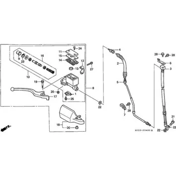 Karetní hra Blaster / Honda - NX650 Dominator-PRAVÁ STRANA
