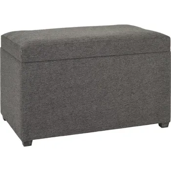 Truhla Úložná truhla se sedákem Zlatan, antracitová šedá tkanina