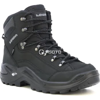 Pánská obuv LOWA Renegade GTX Mid černá pánská outdoor obuv membrána Gore-Tex® 41,5