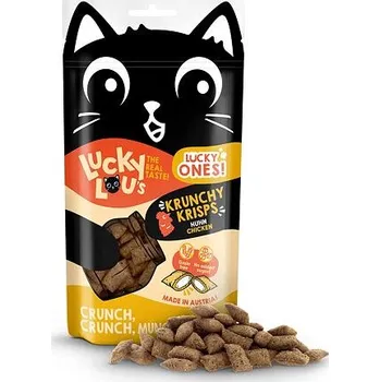 Pamlsek pro kočku Lucky Lou Lucky Ones Krunchy Krisps Kuře 60 g