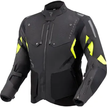 Pánská větrovka REBELHORN bunda HIKER IV black/anthracite/fluo yellow - 6XL