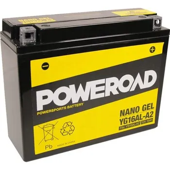 Motobaterie Poweroad baterie Gel YG16AL-A2/12V-16AH