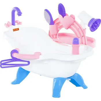 Doplněk pro panenku Polesie wader 7dílná koupelnová sada pro panenky 83 x 53 x 41,5 cm PP