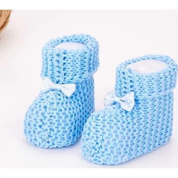 Capáčky Kojenecké capáčky s mašličkou modré