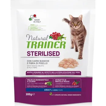 Krmivo pro kočku TRAINER Natural Cat Adult Sterilised s drubežím masem 300g