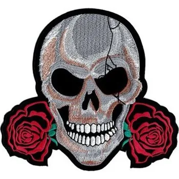 Nášivka - LEBKA RŮŽE / zádovka