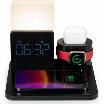 Budík Thomson nabíjecí stanice 3 v 1 Budík Noční lampa