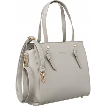 Kabelka Klasická dámská kabelka z ekologické kůže Barva: Šedá